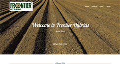 Desktop Screenshot of frontierhybrids.com